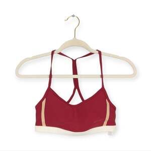 Johnny Was Calme Endurance Sports Bra XS Red Cross Back Athletic Yoga